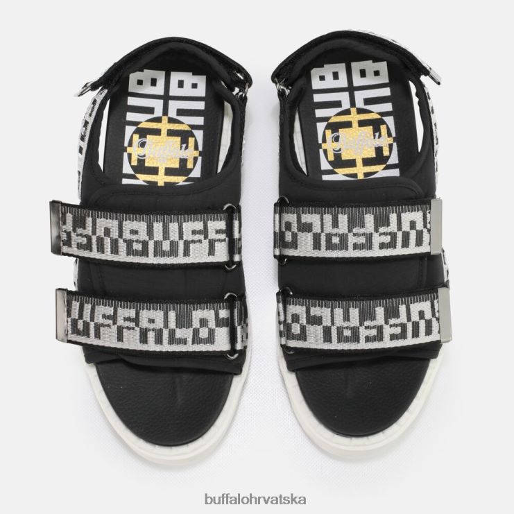 crno Buffalo raven tec slide vegan |sandale TDD6T640